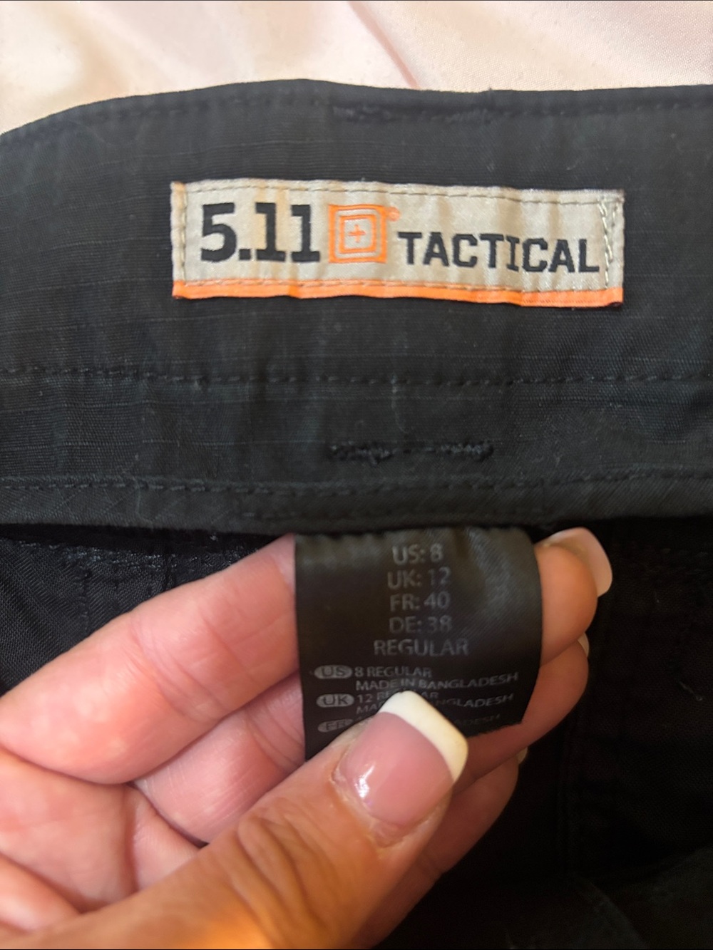 5.11 Tactical Black Pants with Orange Accent
